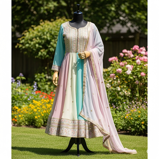 Anarkali suit styling tips



